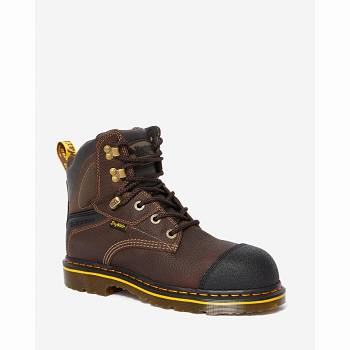 Dr Martens Férfi Duxford Waterproof Steel Toe Munkavédelmi Bakancs Barna